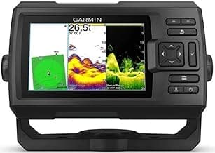 Garmin 010-02551-00 STRIKER Vivid 5cv Fishfinder With GT20 Transducer and Protective Cover, 5-inch Color Display, 800x480 Pixels Resolution, Vivid Scanning Sonar Color Palettes, High-sensitivity GPS