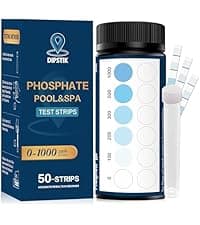 Phosphate Test Kit for Pool,50 Strips Phosphate Test Strip Quick and Accurate Swimming Hot Tub and Spa Water Testing