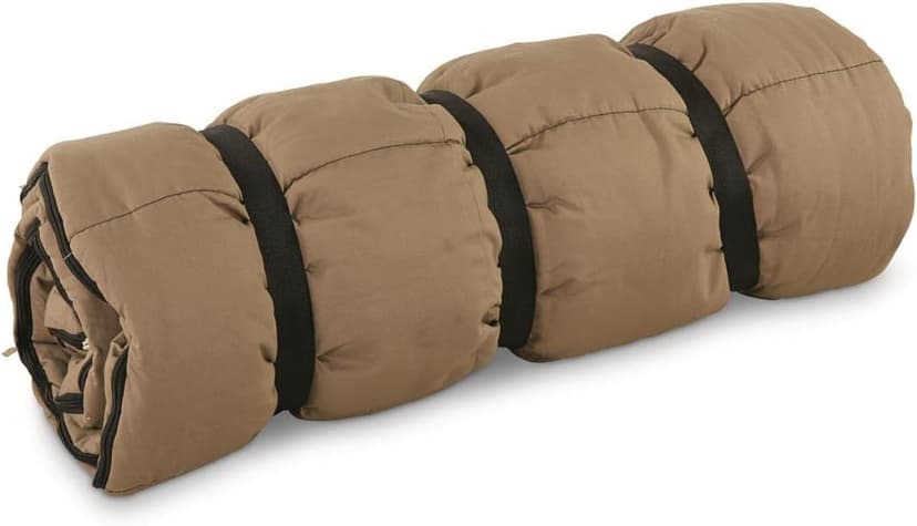Guide Gear Canvas Hunter Sleeping Bag 0-Degree Fleece Lined Hooded for Adults Warm Winter Cold Weather Lightweight Portable for Camping, Backpacking, Hiking, Outdoors