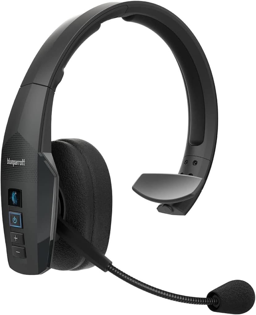 96% noise canceling headset for truck drivers; padded comfort, 24 hr talk time BlueParrott B450-XT Bluetooth Headset B087R97MM2