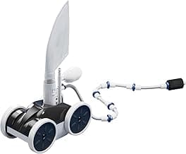 MAKHOON Upgrade Pool Pressure Side Sweeper – Professional Pool Cleaner for Efficient Swimming Pool Cleaning, Stable 4-Wheel Structure Design