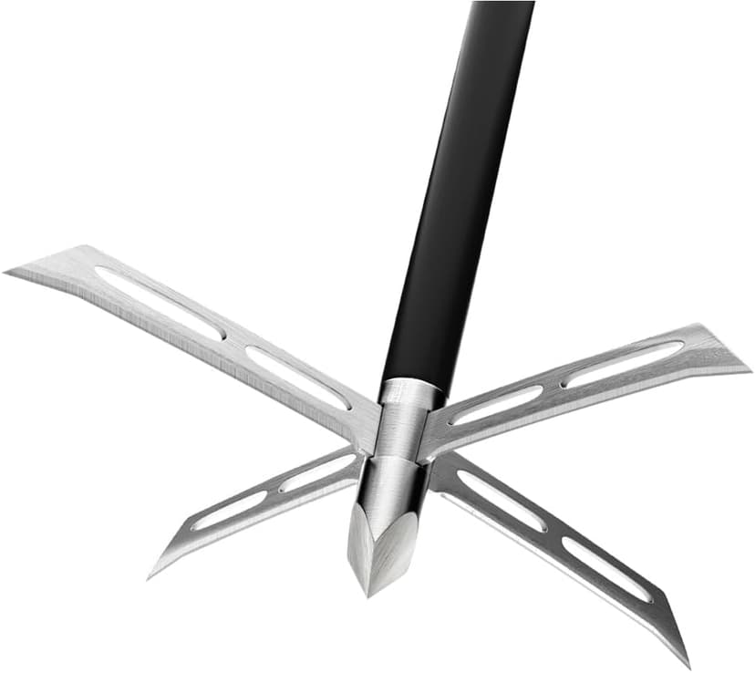 Archery Broadheads, 3PCS 4 Fixed Blade Turkey Hunting Broadheads 200Gr Arrowhead Stainless Steel Bow and Arrow Hunting Tips