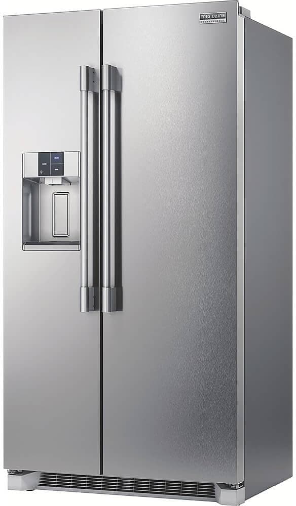 Frigidaire Professional 36 in. 22.3 cu. ft. Counter Depth Side-by-Side Refrigerator in Stainless Steel with CrispSeal Technology