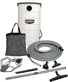 VacuMaid GV50WPRO Professional Wall Mounted Utility and Garage Vacuum with 50 ft Hose and Tools