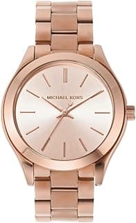 Michael Kors Slim Runway Women's Watch, Stainless Steel Bracelet Watch for Women