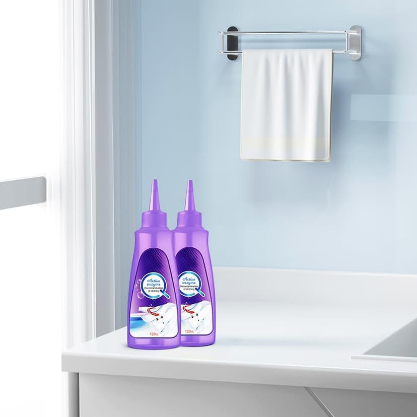 Active Enzyme Laundry Stain Remover, 2025 New White Shirt Garment Stubborn Stain Cleaner Oil Remover, Active Enzyme Clothing Stain Remover Collar Stain Removal Spray (1)