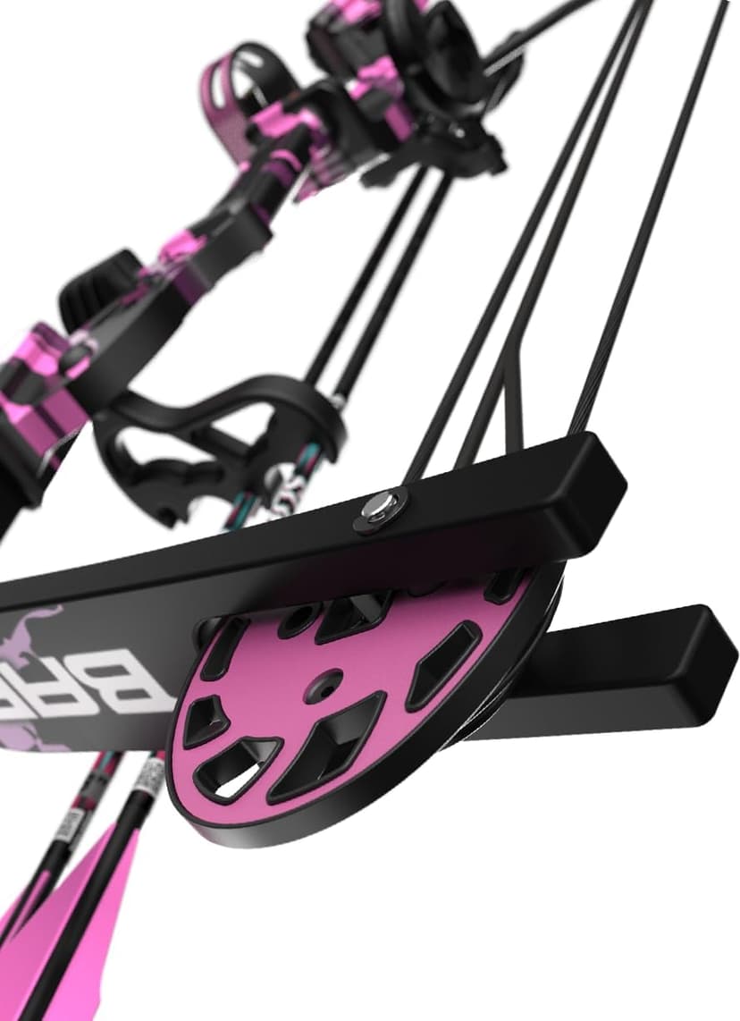 Barnett Tomcat Youth Compound Bow, Right-Handed Bow for Young Archers 8+, 17-22lb Draw Weight, 18-22in Draw Length, with 3 Pin Fiber Optic Sight, 2 Arrows, Attached Quiver