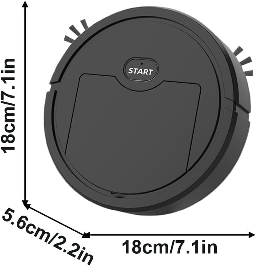 Robot Vacuum and Mop, Robot Vacuum Cleaner, Smart Automatic Sweeping, Multifunctional Structure, Compact & Mini Size, Quality Effecient Cleaning, Lazy-Friendly Cleaning Solution