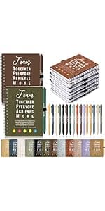 Appreciation Gift for Dsp Ma Coworker Office Staff, Customer Service Week, Thank You A6 Notebook Planner with Sticky Note Pen Resurhang 24 Set Customer Service Appreciation Gift for Staff, Black B0DG5J24WP