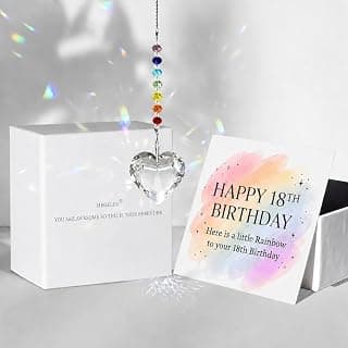 18 Year Old day Eighteen 2008 18th Birthday Decorations for Girls Daughter Son Sister Niece Friends Hegelda 18th Birthday Gifts Decorations for Girls Her Crystal Suncatcher B0HF7GWC74
