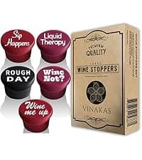 Funny Silicone Wine Stopper Set – Must-Have Wine Accessories & Perfect Wine Gifts for Women & Men – Airtight & Reusable