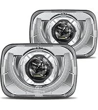 HWSTAR New 180W 1000% Bright H6054 5x7 7x6 Led Headlights Compatible with Jeep Cherokee XJ Wrangler YJ Emark DOT Anti-glare Turn Signal Hi/Low Sealed Beam Ford Chevy GMC Toyota Nissan van pickup etc