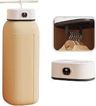 Portable Clothes Dryer - Mini Small Compact Foldable Quiet Fast-Drying Electric Machine with Adjustable Timer & UV Hygiene for Travel,RV, Home,Apartment