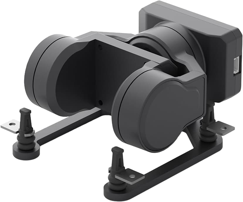 CADDXFPV GM2 2-Axis Gimbal – FPV Head Tracking with Mechanical Stabilization, UART/PWM Control, Compatible Only with Select Walksnail VTX Models, for FPV Drones, RC Cars, and Fixed Wings