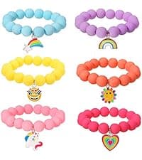 PinkSheep Little Girl Jewel Rings in Box, Adjustable, No Duplication, Girl Pretend Play and Dress Up Rings (24 Lovely Ring)