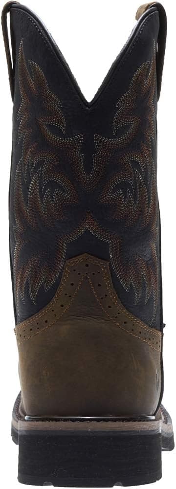 WOLVERINE Men's Rancher Waterproof Steeltoe Square Toe 10in Wellington Work Boot