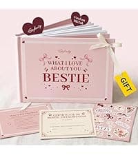 Customized Bestie Book, Friendship Gifts For Women Birthday, Personalized Christmas Gift for Best Friends What I Love About You Bestie Gifts, Fill In The Blank Book For Best Friends B0GTTKBPBX