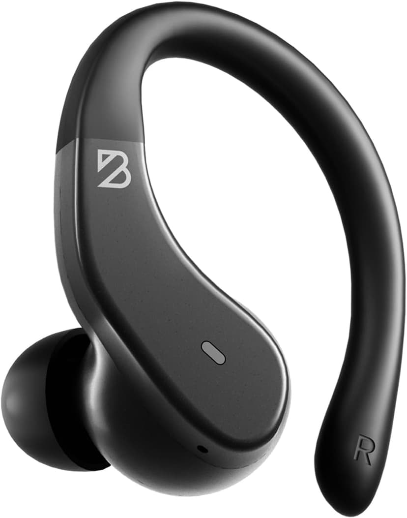Back Bay Audio - Runner Wireless Earbuds for Running, Workout Wrap Around Earbuds Bluetooth Headphones for Sports, Around The Ear Wireless Bluetooth Running Headphones, Hook Over Earphones Earhooks