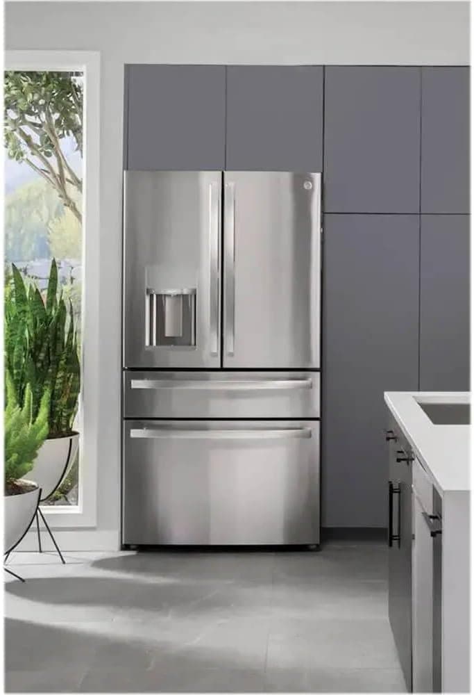 GE Profile PVD28BYNFS 36" 4-Door French Door Refrigerator with 27.6 cu. ft. Total Capacity in Fingerprint Resistant Stainless Steel