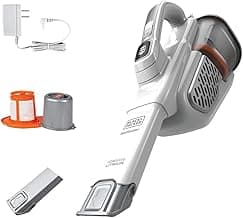 BLACK+DECKER Dust Buster Hand Held Vacuum Cordless Rechargeable, Portable Vacuum for Car, Extended Runtime, Powerful Suction, Extra Long Crevice Tool, AdvancedClean+ (HHVK320J10)