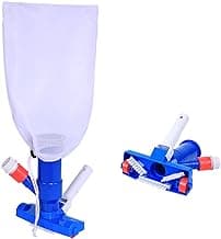 Pool Spa Jet Vacuum Cleaner w/Brush for Frame Above Ground/Inflatable Pools, Spa, Hot Tub Vacuuming, Use Water Pressure from Garden Hose to Vacuum (Use with A Telescopic Pool Pole, Not Included)
