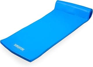 TRC Recreation Sunsation Thick Foam Pool Float Lounger w/Headrest for Lounging & Sunbathing in Swimming Pools, Beaches & Lakes