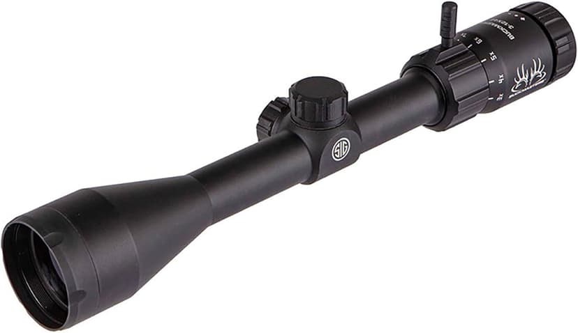 SIG SAUER Buckmasters 3-12x44mm 1" Tube Second Focal Plane/SFP/F2 Durable Shockproof Waterproof Fogproof Black Riflescope