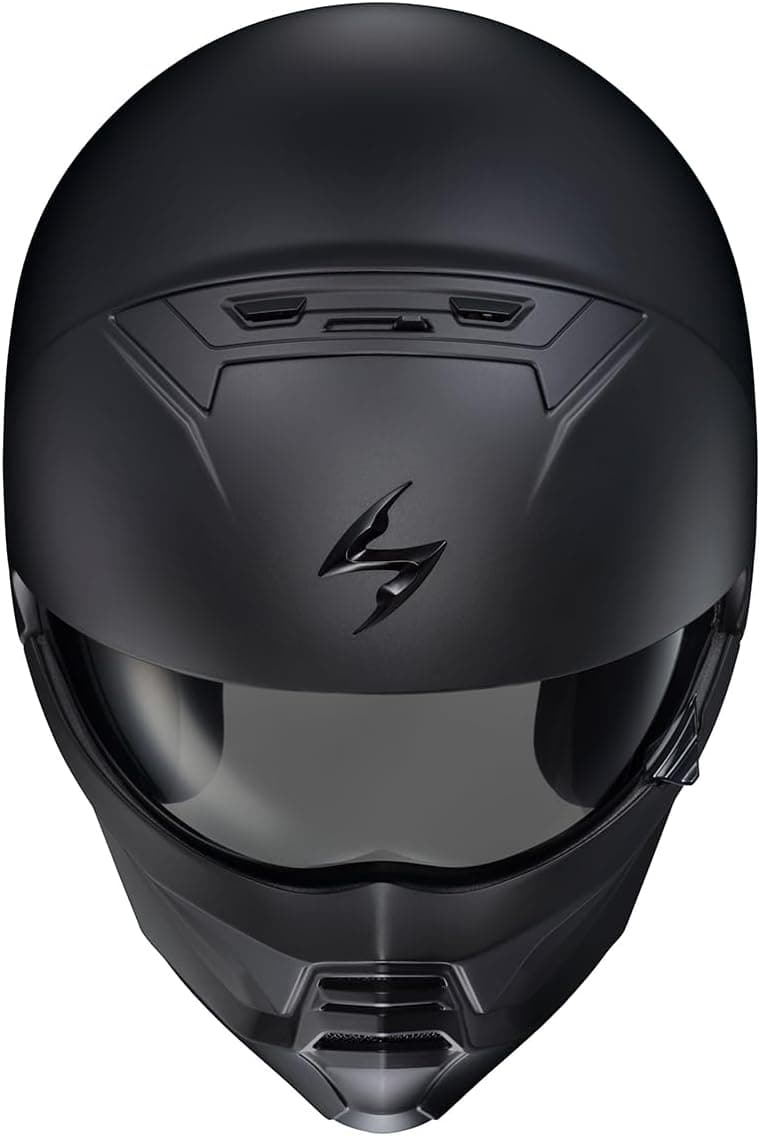 ScorpionEXO Covert 2 Open Face 3/4 Full Mode Motorcycle Helmet Bluetooth Ready Speaker Pockets Interchangeable Mouth Cover DOT Approved Solid (Matte Black - 3X-Large)