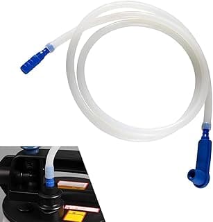 Qurbuns 3.93 Ft Brake Bleeder Hose, Vacuum Brake Bleeding Tool with Adapter, Brake Bleeding Change Hose, Universal Replacement Tube for Car Motorcycle Braking System Repair Tool (Transparent)