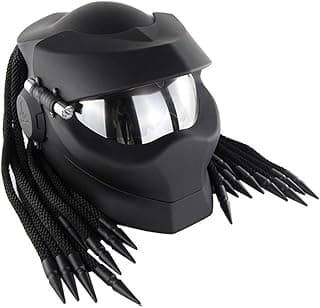 Robot Motorcycle Helmet,Revealable Lens Motorcycle Full Face Helmet,DOT Safety Standards,Adult Unisex, Suitable for All Seasons