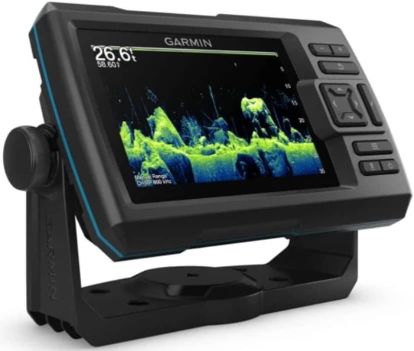 Garmin 010-02551-00 STRIKER Vivid 5cv Fishfinder With GT20 Transducer and Protective Cover, 5-inch Color Display, 800x480 Pixels Resolution, Vivid Scanning Sonar Color Palettes, High-sensitivity GPS