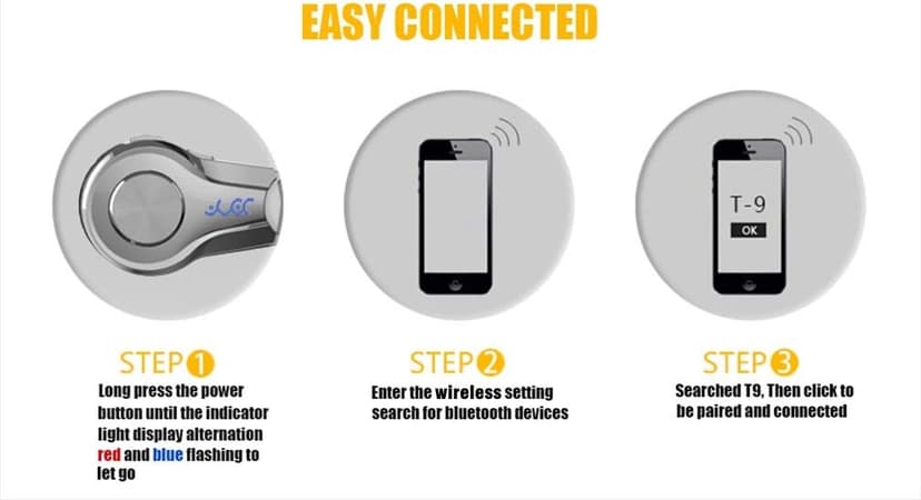 PONYBRO Wireless Headset with Mic,Unmatched Comfy Wireless Earbud w/ 8 Hrs, HiFi Sound Cell Phone Earpiece Hands Free Headphone Compatible with Android/iPhone/Smartphones/Laptop, Rose Gold