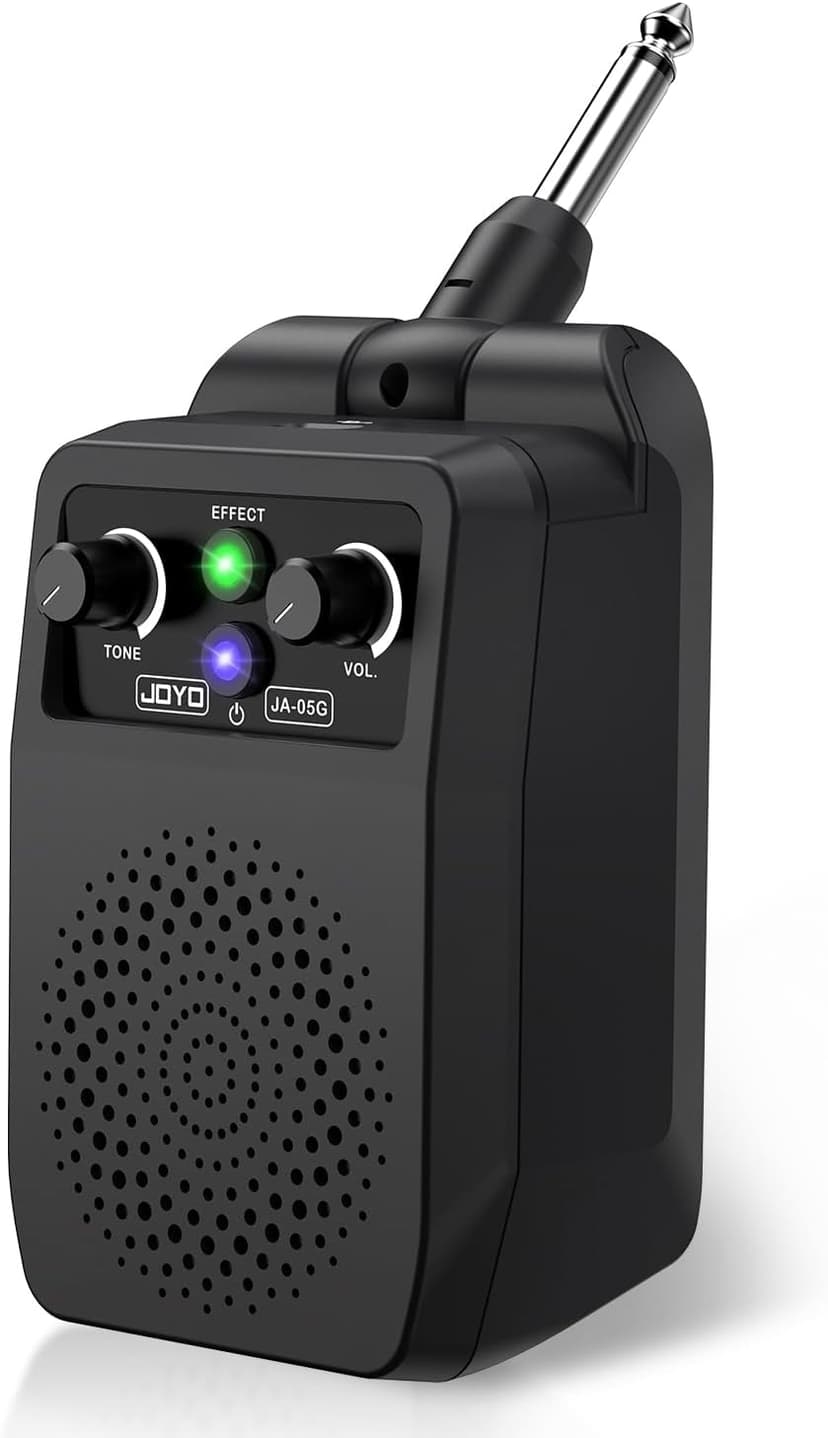 JOYO Mini Amp 5W Portable Plug in Practice Electric Amp Bluetooth Rechargeable Combo Guitar Amplifier Built-in 4 Effects Clean, Overdrive, Distortion, Reverb (JA-05G) B0CNRGCG3Z
