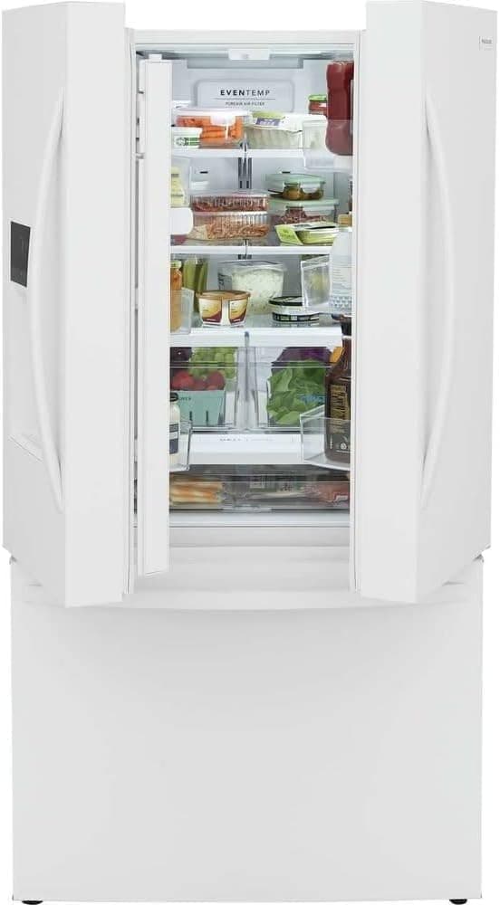 Frigidaire FRFS2823A 36 Inch Wide 27.8 Cu. Ft. French Door Refrigerator with External Ice and Water Dispenser - White