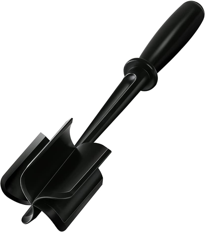 Meat Chopper, Premium Heat Resistant Meat Masher, 5 Blades Ground Beef Masher, Dishwasher Safe, Non Stick Hamburger Smasher, Nylon Potato Masher, Black B09WDNZP14
