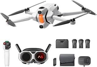 Antigravity A1 Infinity Bundle (3 High-Capacity Batteries) - 8K 360 Drone for Immersive Flight, Point-to-Fly Motion Control, Obstacle Avoidance, Deep Track, Auto Return, 10km Transmission, Auto Edit
