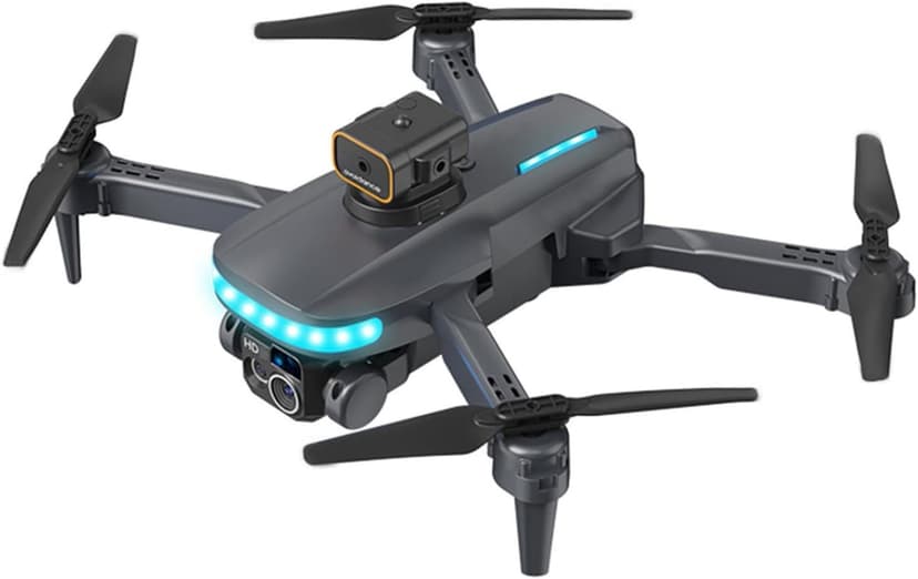 WiFi FPV Drone with 4K HD Camera – Foldable RC Quadcopter, Altitude Hold, Headless Mode, Route Fly, 80-100m Control Range, VR Experience, Ideal for Beginners, Includes Carrying Case (Black)