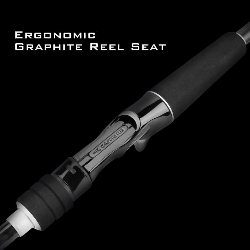 KastKing Perigee II Spinning & Casting Fishing Rods, Fuji O-Ring Line Guides, 24 Ton Carbon Fiber Casting and Spinning Rods - Two Pieces,Twin-Tip Rods