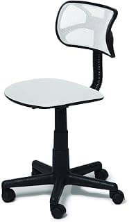 Urban Lifestyle Swivel Mesh Desk Chair, 21D x 21W x 33H in, White