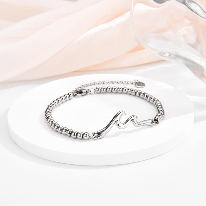 The Wave of Life Bracelet, Christmas Birthday Valentines Graduation Day Gifts for Women Her Gifts for Best Friend Sister Daughter Granddauhgter Niece B0DCJFR132