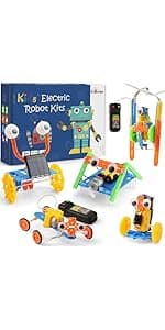 STEM Kits for Kids Crafts 6-8 8-12, Boys Gifts Toys for 6 7 8 Year Old Boy Birthday Gift Ideas, STEM Toys Crafts 6+ 7+ yr, Robotics Science Kits Activities Robot Building Age 8-10 9 10 11 12 13 14