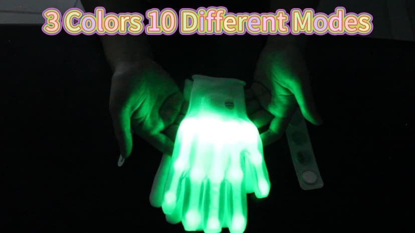 LED Gloves Toys for Boys Age 8-10 Light Up Gloves for Kids, Easter Gift Cool Fun Toys for 8-13 Year Old Boys Girls, Toys for Ages 8-13 LED Gloves Toys for Coolest 12 Year Old Boy Gifts