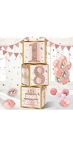 24PCS 18th Birthday Eyeglasses Decorations for Girls, Pink Rose Gold Happy 18th Birthday Paper Eyeglasses Party Supplies, Eighteen Year Old Bday Glasses Decor