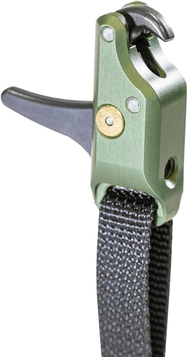Stan SoleX Index Finger Archery Bowhunting Release - Buckle Wrist Strap Open Hook Trigger Aid with Single-Sear Design, Adjustable Length, Travel & Tension