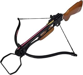 150 Lbs Wood Crossbow with 2 Arrows Hunting Cross Bow