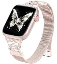 Original Stainless Steel Milanese Loop Compatible with Apple Watch Band 38mm 40mm 41mm 42mm 44mm 45mm 46mm 49mm, Magnetic Clasp Band for iWatch Series 11 10 9 8 7 6 5 4, SE 3 2 1 Ultra3 2, Women & Men