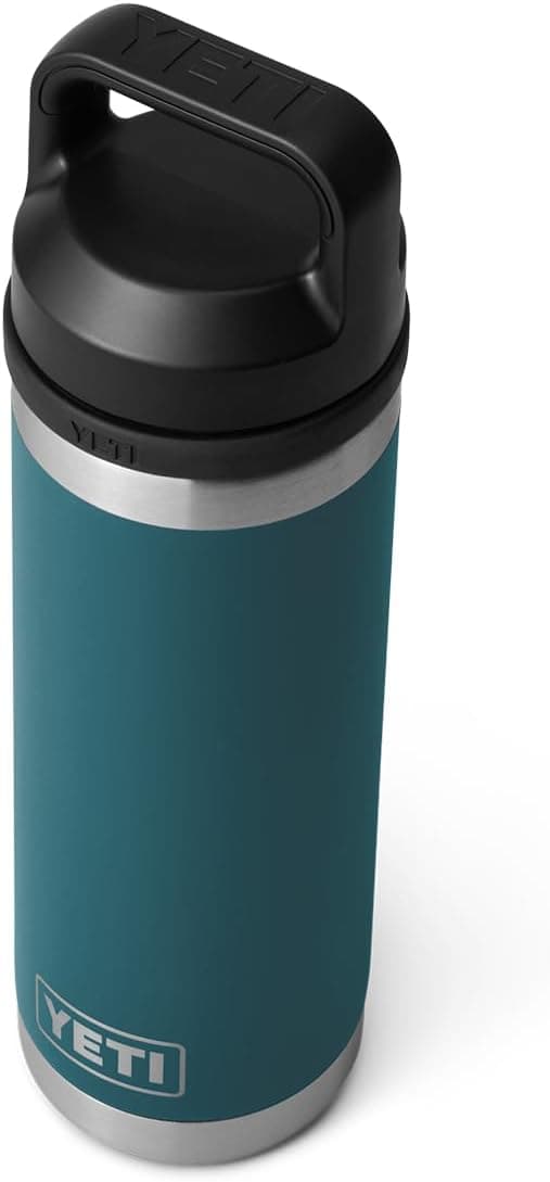 YETI Rambler 18 oz Bottle, Leakproof, Vacuum Insulated, Stainless Steel with Chug Cap, Cape Taupe