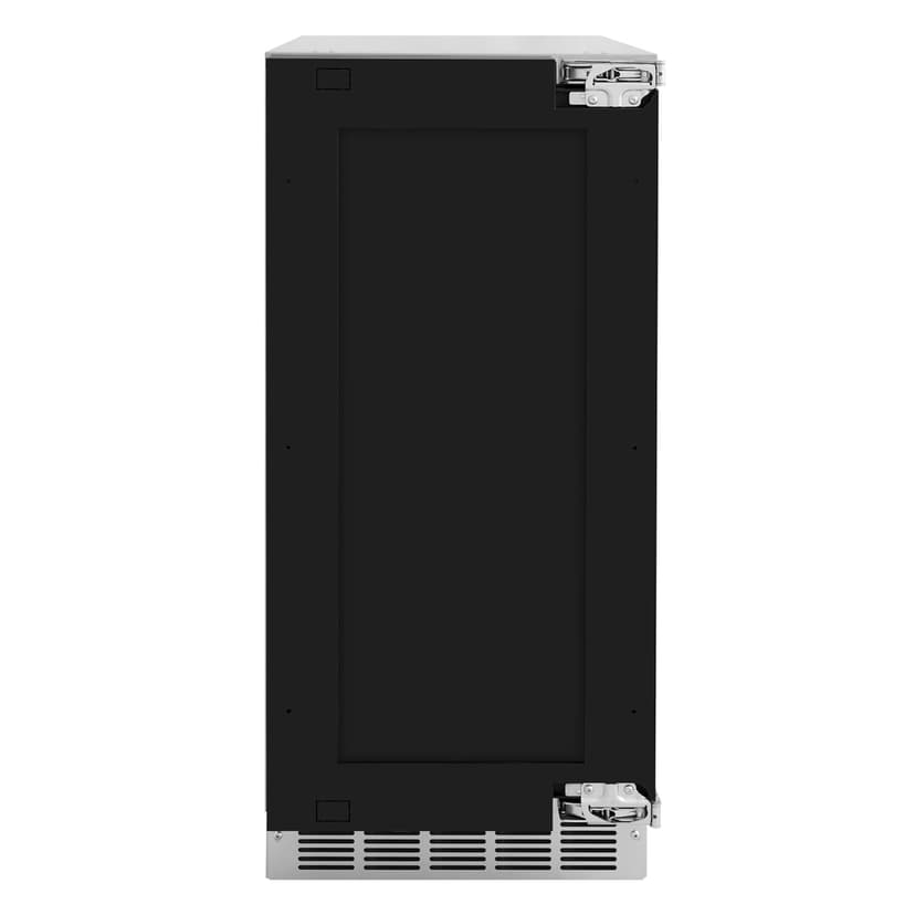 ZLINE Autograph Edition 15 in. Touchstone Clear Cube Ice Maker with Drain Pump and Panel Ready Door with Champagne Bronze Handle (ICCDPZ-15-CB)
