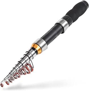 Gigicloud 1PCS Telescopic Fishing Rod 1.0m-2.3m Fishing Pole Glass Rod Super Short Mini Bass Bait Casting Fishing Rod