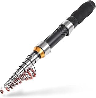 Gigicloud 1PCS Telescopic Fishing Rod 1.0m-2.3m Fishing Pole Glass Rod Super Short Mini Bass Bait Casting Fishing Rod